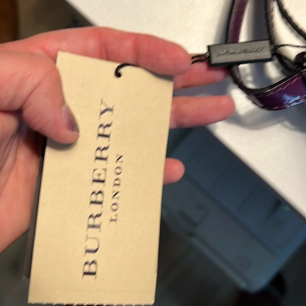 ๐ 1 hour sale. Burberry Prorsum, Patent Lilford Bag, Purple, STUNNING - Picture 4 of 17